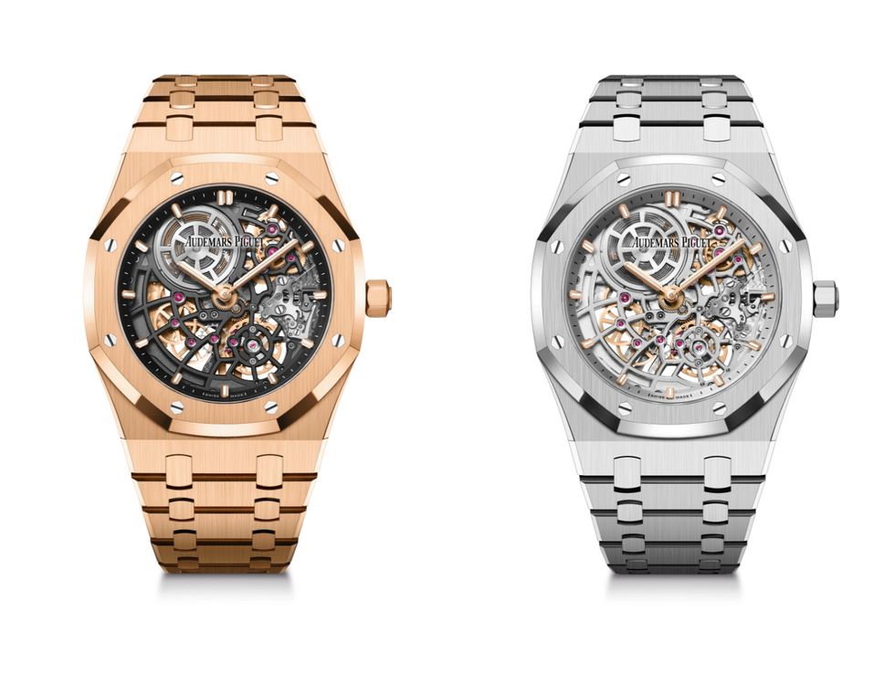 AP皇家橡樹2022新表亮點3：「Jumbo」超薄鏤空腕表39毫米-復刻表