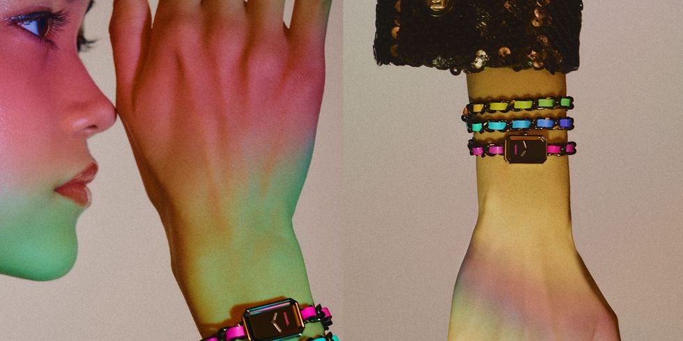 Chanel限量Electro膠囊系列「集合J12、Première等4大香奈兒腕表」披上電音彩虹光譜-復刻表