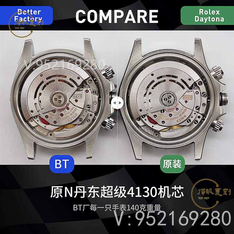 BT廠勞力士4130機(jī)芯迪通拿對(duì)比正品怎么樣,還值得買(mǎi)嗎-復(fù)刻表