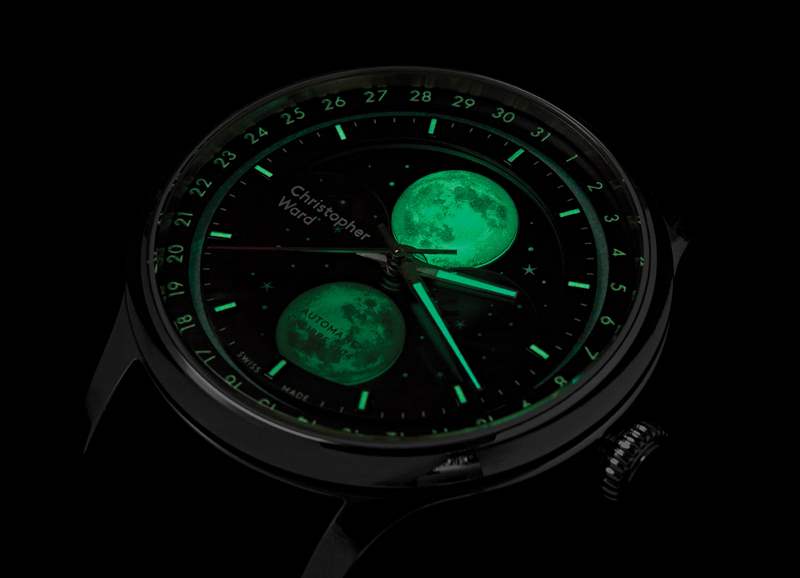 介紹Christopher Ward C1 Moonglow腕表-復(fù)刻表