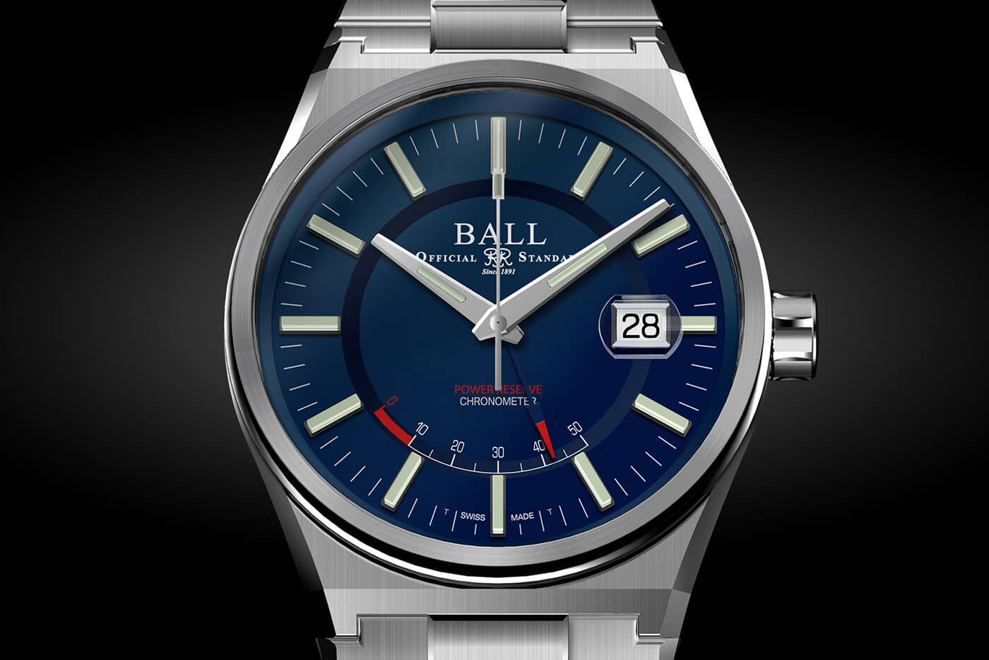 介紹:Ball Roadmaster Icebreaker 904L 鋼制腕表-復(fù)刻表