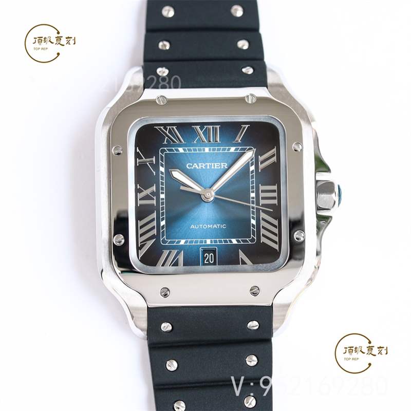 GF廠推出氟膠帶款式山度士復(fù)刻表,gf廠卡地亞山度士有哪些款式-復(fù)刻表