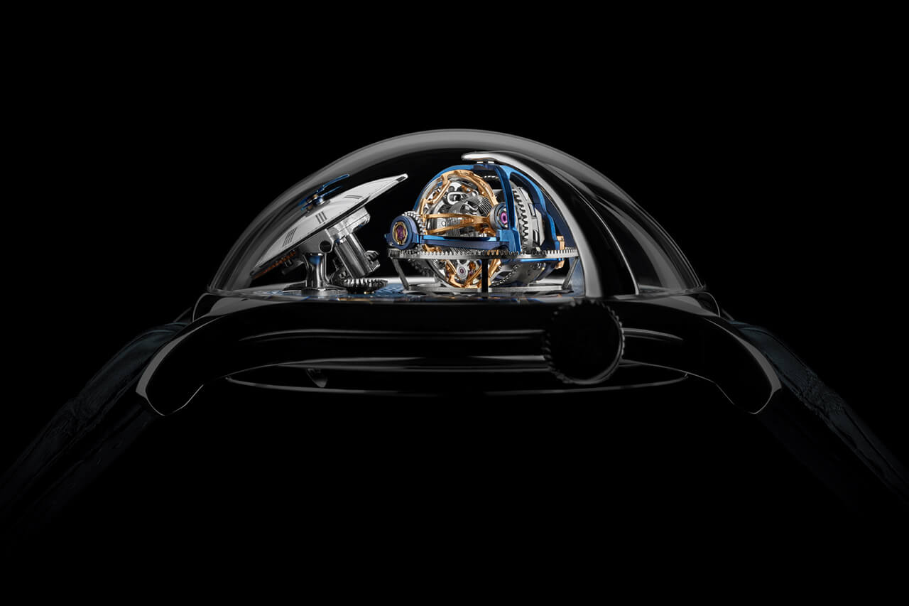 MB&F 球面玻璃Legacy Machine Thunderdome陀飛輪腕表-復(fù)刻表