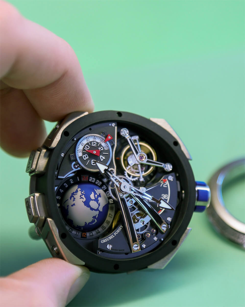 高珀富斯Greubel Forsey GMT運動陀飛輪個性腕表-復(fù)刻表