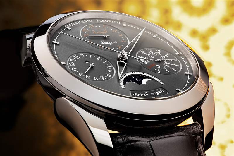 帕瑪強(qiáng)尼Fleurier Hijri月相萬(wàn)年歷腕表-復(fù)刻表