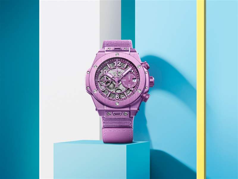 圖片來源:HUBLOT HUBLOT紫色狂迷延續(xù)為夏日活力而設(shè)計的最新BIG BANG UNICO-復(fù)刻表