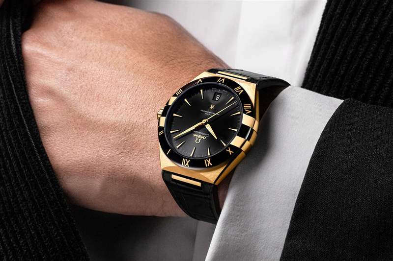 歐米茄星座系列41毫米藍色玫金紳士版-復(fù)刻表