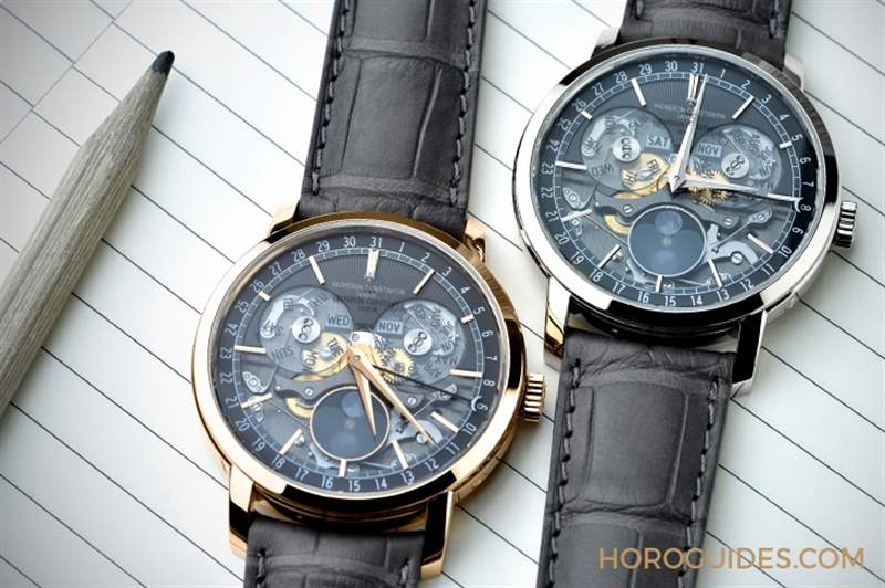 穿透面盤直視沉穩(wěn)閃耀的機芯運轉(zhuǎn)|江詩丹頓Traditionnelle全日歷鏤雕腕表-復(fù)刻表