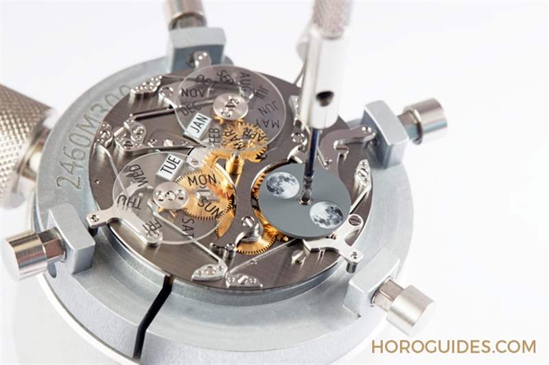 穿透面盤直視沉穩(wěn)閃耀的機芯運轉(zhuǎn)|江詩丹頓Traditionnelle全日歷鏤雕腕表-復(fù)刻表