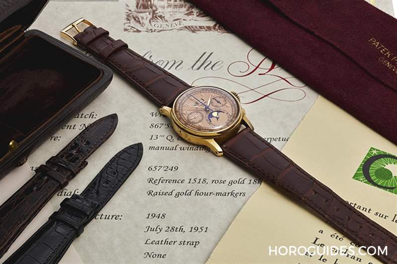 埃及王子的百達翡麗Ref.1518「 Pink on Pink」,創下該型號第二高價-復刻表