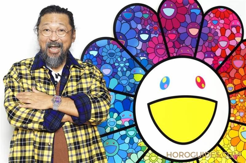 彩虹版微笑小花動起來|Hublot經典融合系列村上隆藍寶石彩虹腕表-復刻表