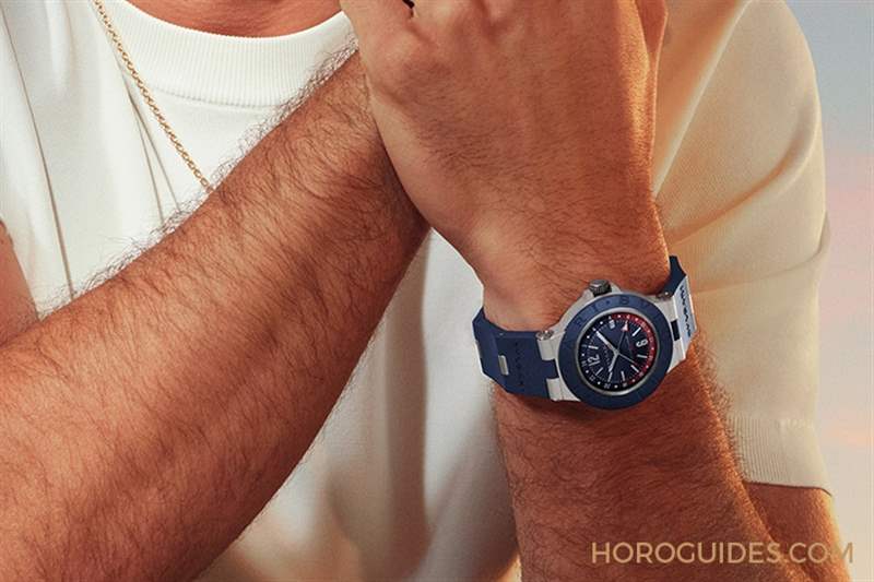 藍(lán)紅配色！自由穿梭24時區(qū)的帥氣｜BVLGARI Aluminium GMT腕表-復(fù)刻表