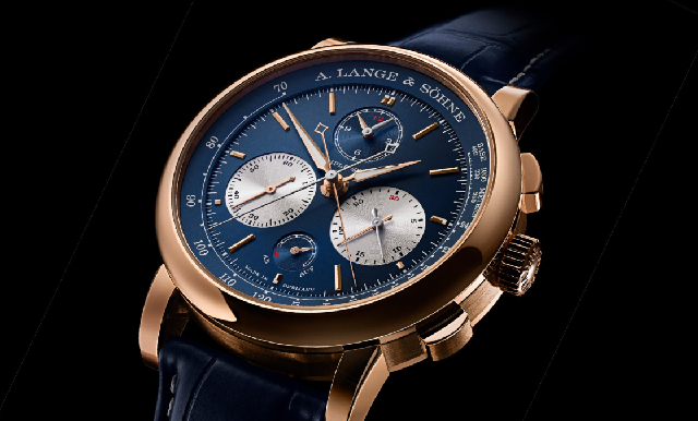 朗格Triple Split三追針計(jì)時(shí),推出貴氣藍(lán)金新色-復(fù)刻表