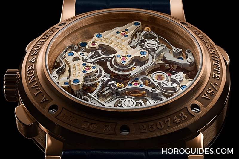 朗格Triple Split三追針計(jì)時(shí),推出貴氣藍(lán)金新色-復(fù)刻表