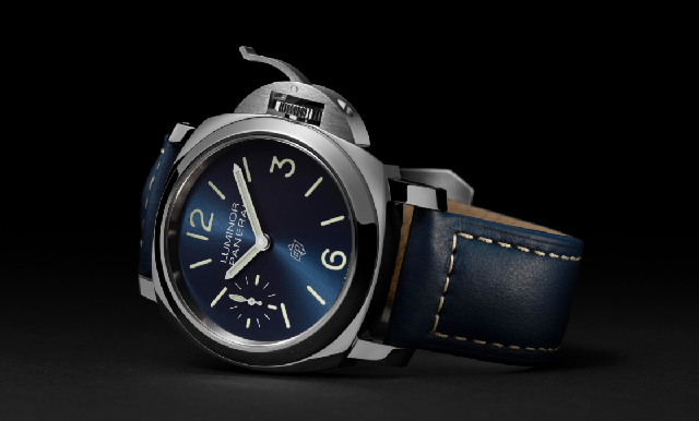 首見OP logo搭藍面｜沛納海Luminor Blu Mare腕表-復刻表
