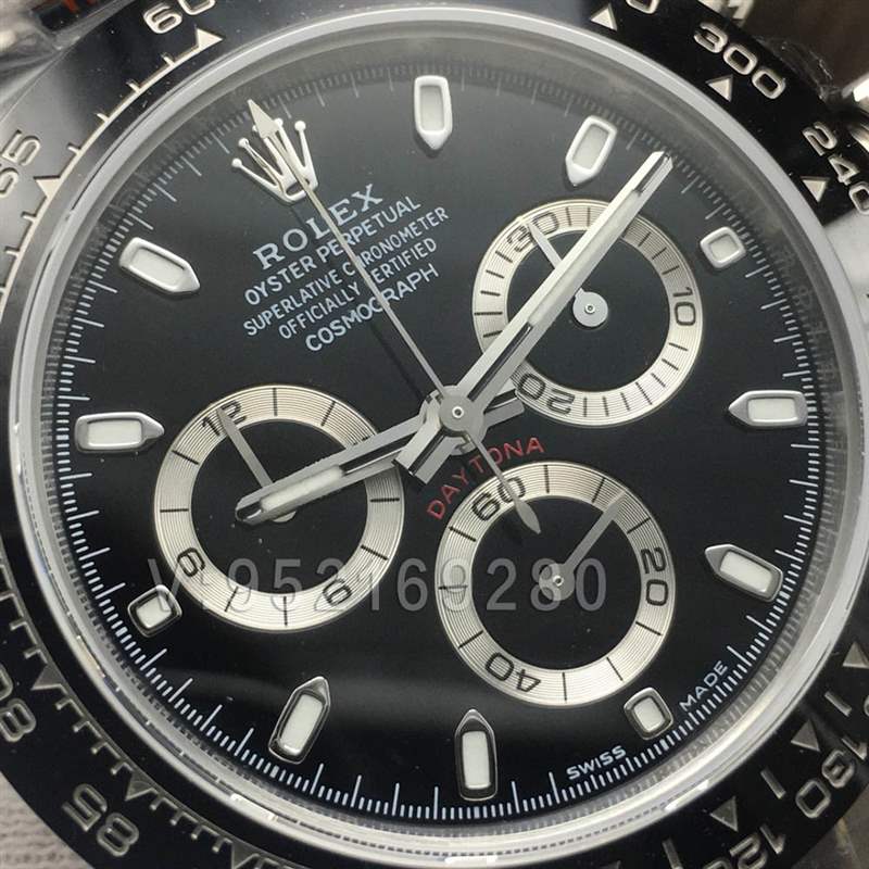 N廠迪通拿V3版「4130機芯」黑鋼迪116500LN陶瓷圈黑面表盤-復刻表