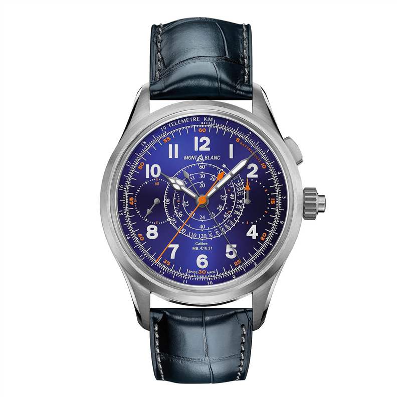 萬寶龍1858帶測速儀和遙測儀的追針計時表限量版 100枚-復(fù)刻表