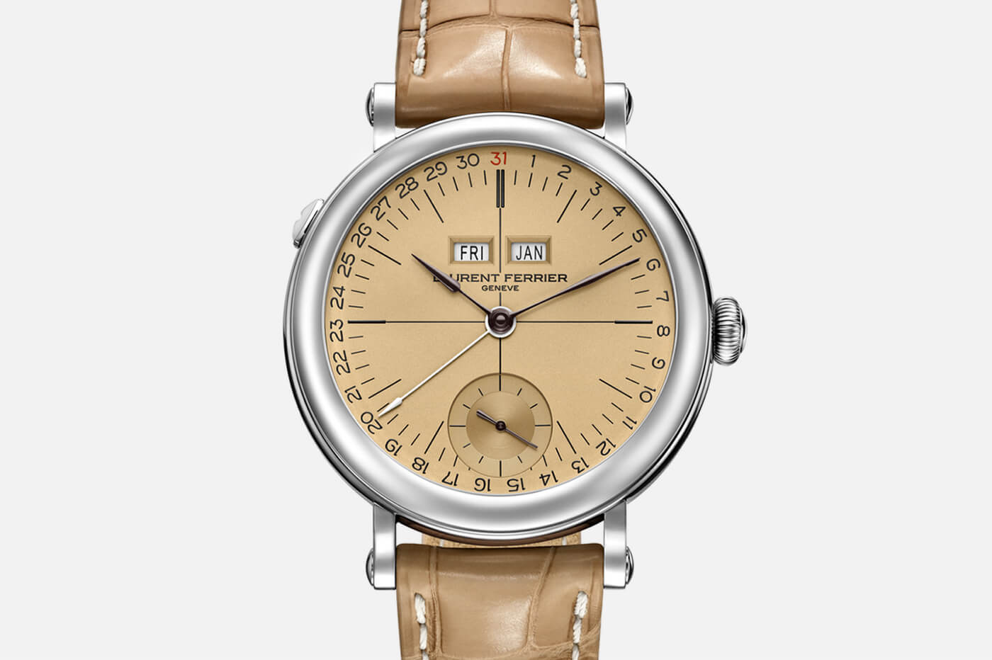 限量5枚!Laurent Ferrier Galet年歷校片復古手表-復刻表