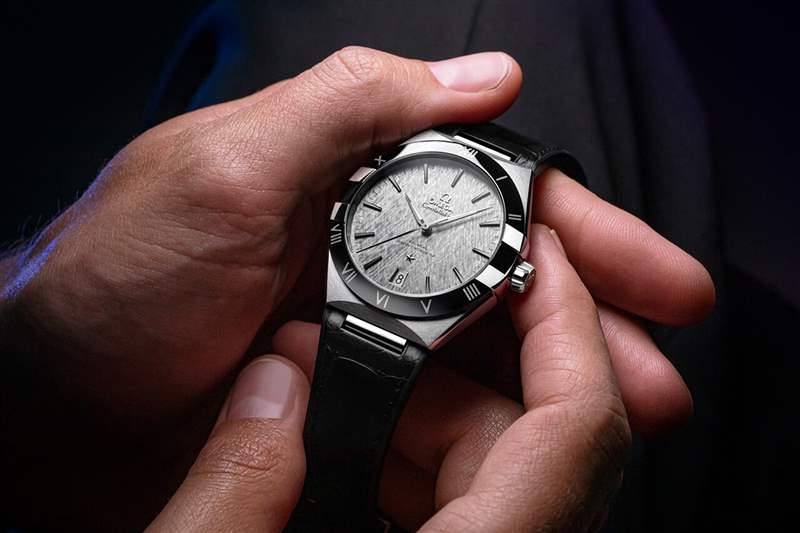 歐米茄星座系列41毫米藍色玫金紳士版-復(fù)刻表