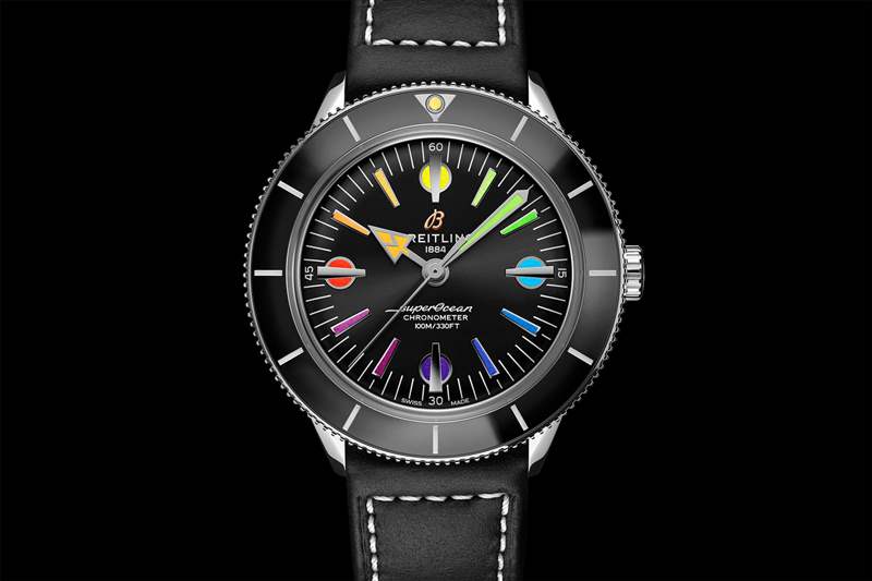 百年靈超級(jí)海洋'57 Heritage Capsule七彩系列A10370121B1A1-復(fù)刻表