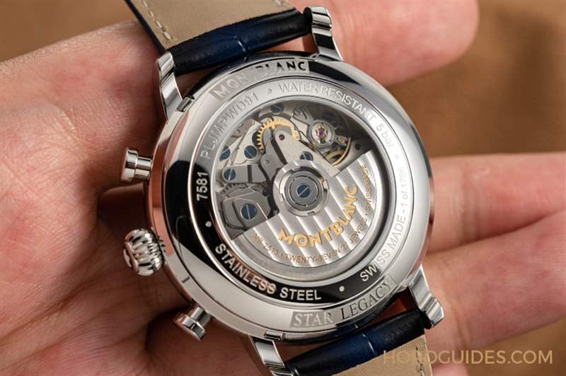 冰川紋藍面，暮色下的白朗峰頂印象｜Montblanc明星傳承系列限量新作-復刻表