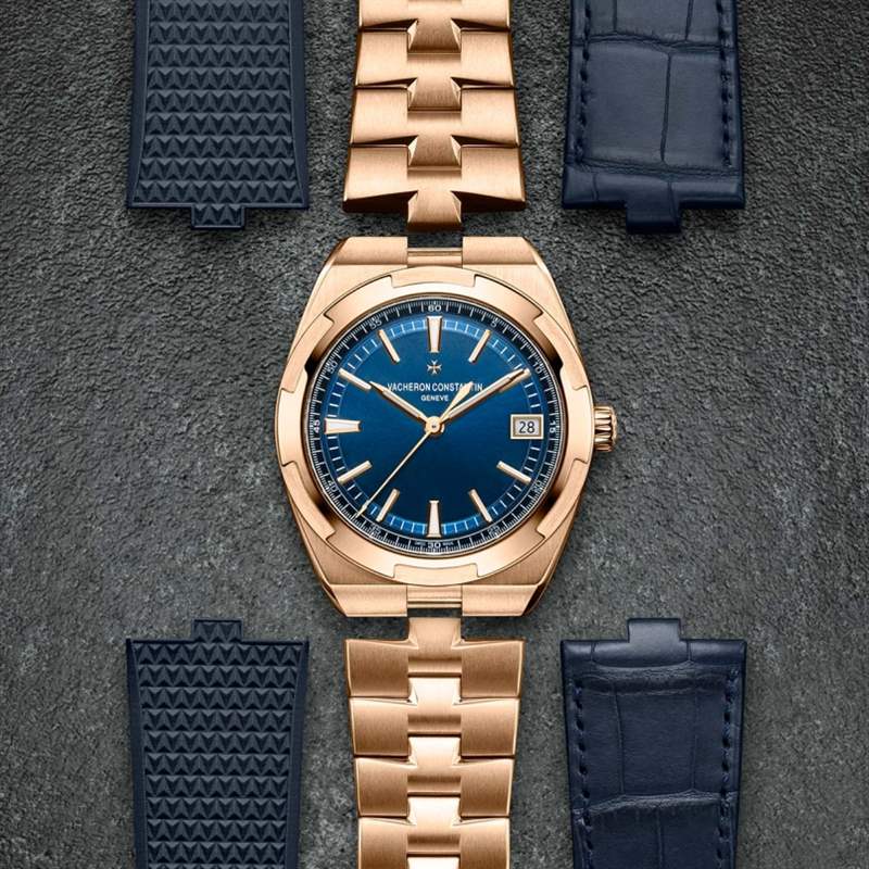 江詩丹頓2020新作！Vacheron Constantin Overseas自動(dòng)上鏈腕表帶來典雅粉紅金X藍(lán)面設(shè)定-復(fù)刻表