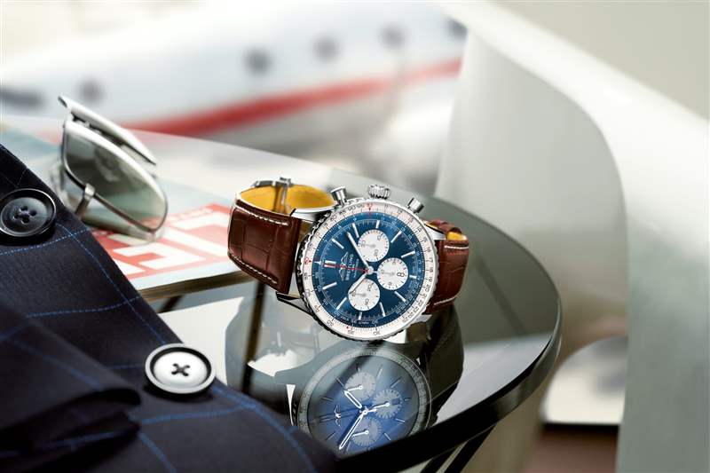NAVITIMER B01 CHRONOGRAPH 46航空計時腕錶(圖片來源:Breitling) Breitling原版飛行員腕表70周年致敬復刻作超越前代的時尚魅力-復刻表