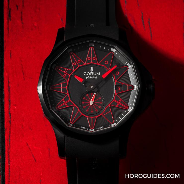 黑潮涌現(xiàn)，五色齊發(fā)｜Corum Admiral 42 Automatic Full Black-復刻表