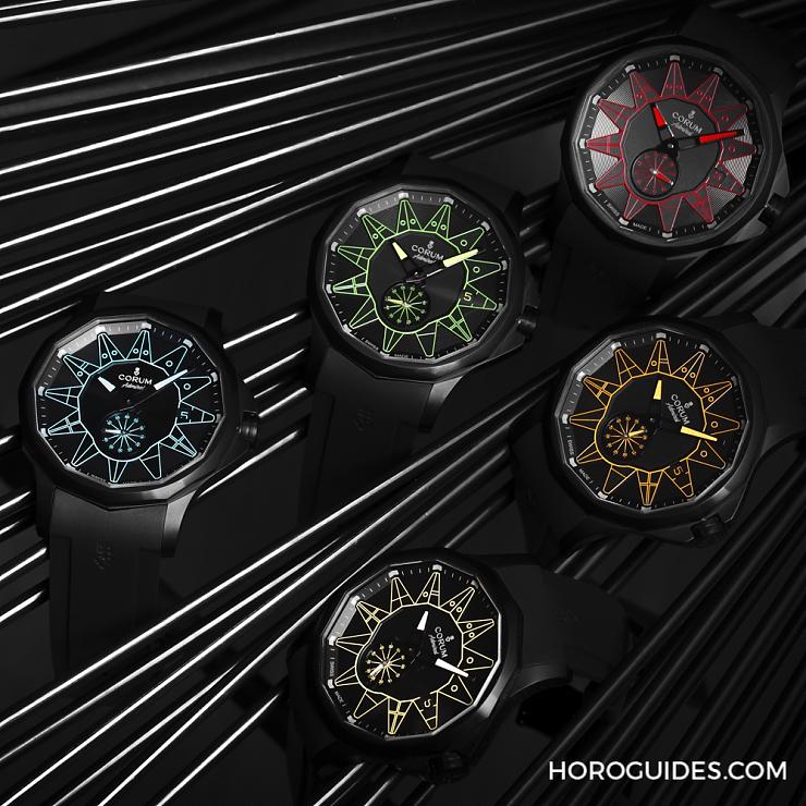 黑潮涌現(xiàn)，五色齊發(fā)｜Corum Admiral 42 Automatic Full Black-復刻表