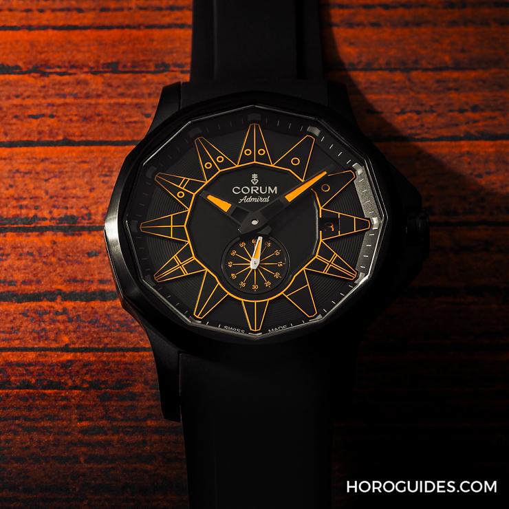 黑潮涌現(xiàn)，五色齊發(fā)｜Corum Admiral 42 Automatic Full Black-復刻表