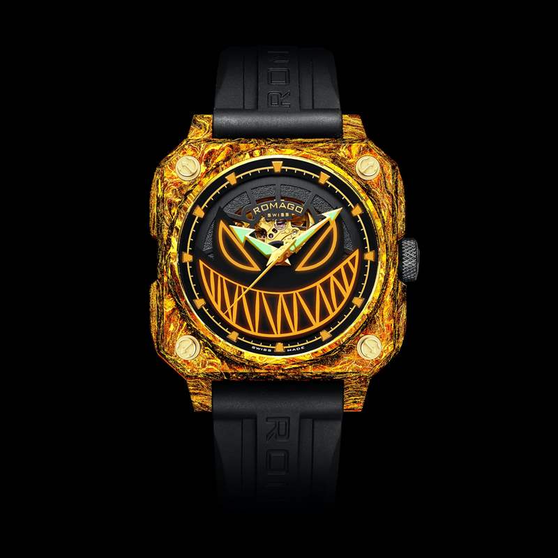 獨立制表師ROMAGO黃金配夜光碳纖玩味新作漆黑中螢火蟲沖擊視覺-復刻表