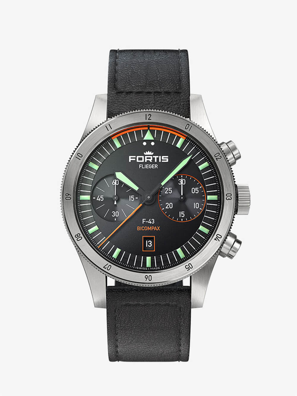 俄羅斯小眾手表富通Fortis Flieger F-43 Bicompax-復刻表