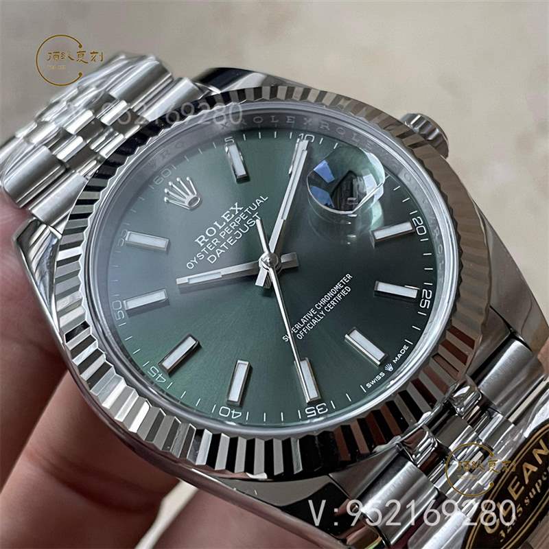 c廠(clean廠)勞力士日志126334薄荷綠盤(pán)41mm復(fù)刻表做工怎么樣-復(fù)刻表