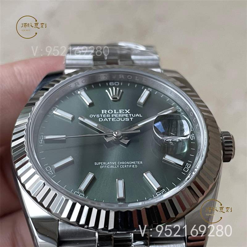 c廠(clean廠)勞力士日志126334薄荷綠盤(pán)41mm復(fù)刻表做工怎么樣-復(fù)刻表
