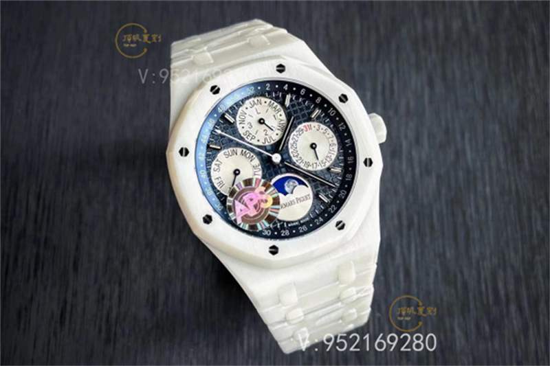 APS廠AP愛(ài)彼萬(wàn)年歷白陶瓷AP26579計(jì)時(shí)表復(fù)刻做工怎么樣-復(fù)刻表