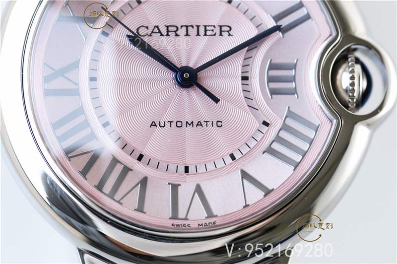 V6廠(chǎng)粉氣球-V6廠(chǎng)卡地亞33mm藍(lán)氣球粉盤(pán)W6920100做工怎么樣-復(fù)刻表