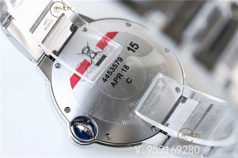 V6廠(chǎng)粉氣球-V6廠(chǎng)卡地亞33mm藍(lán)氣球粉盤(pán)W6920100做工怎么樣-復(fù)刻表