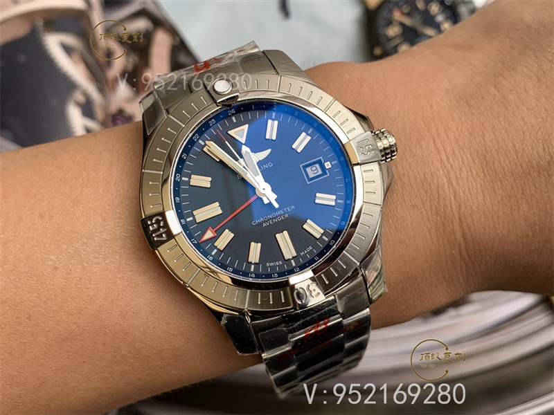 GF廠百年靈復(fù)仇者45mm男士機(jī)械復(fù)刻表做工怎么樣GMT雙時(shí)區(qū)-復(fù)刻表