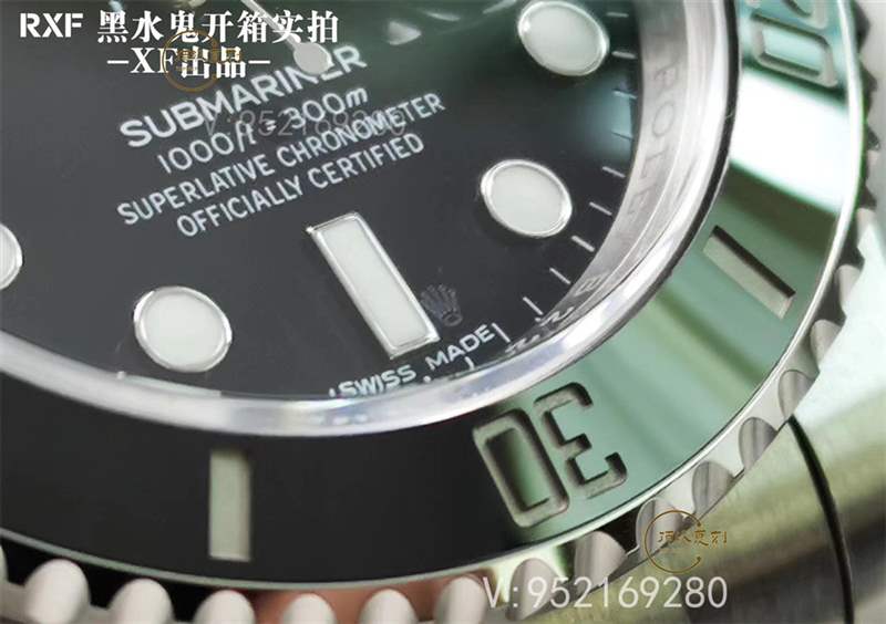 RXF廠勞力士黑水鬼復(fù)刻表對(duì)比正品怎么樣-復(fù)刻表