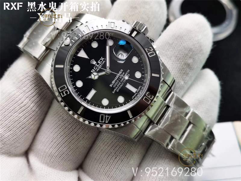 RXF廠勞力士黑水鬼復(fù)刻表對(duì)比正品怎么樣-復(fù)刻表