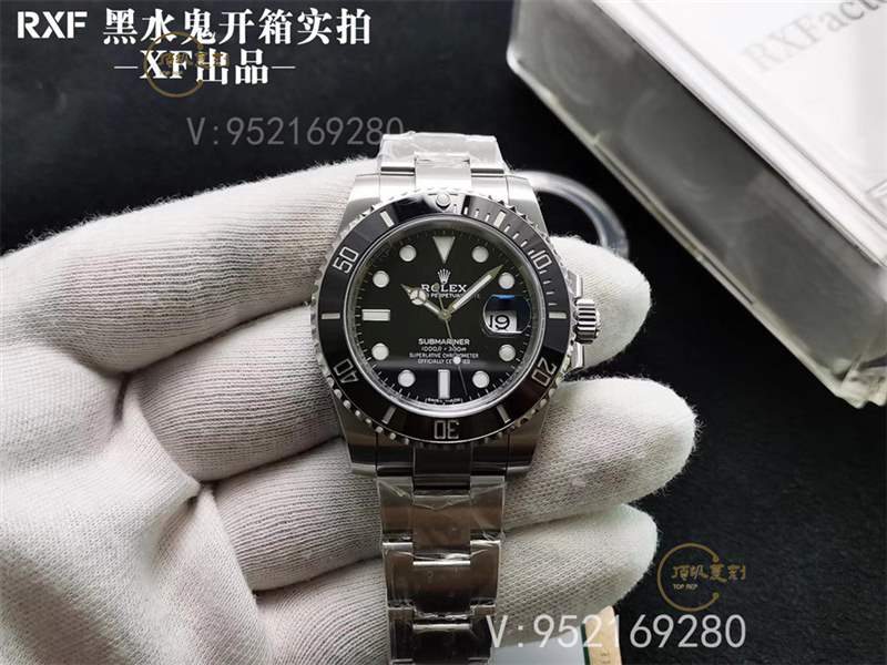 RXF廠勞力士黑水鬼復(fù)刻表對(duì)比正品怎么樣-復(fù)刻表