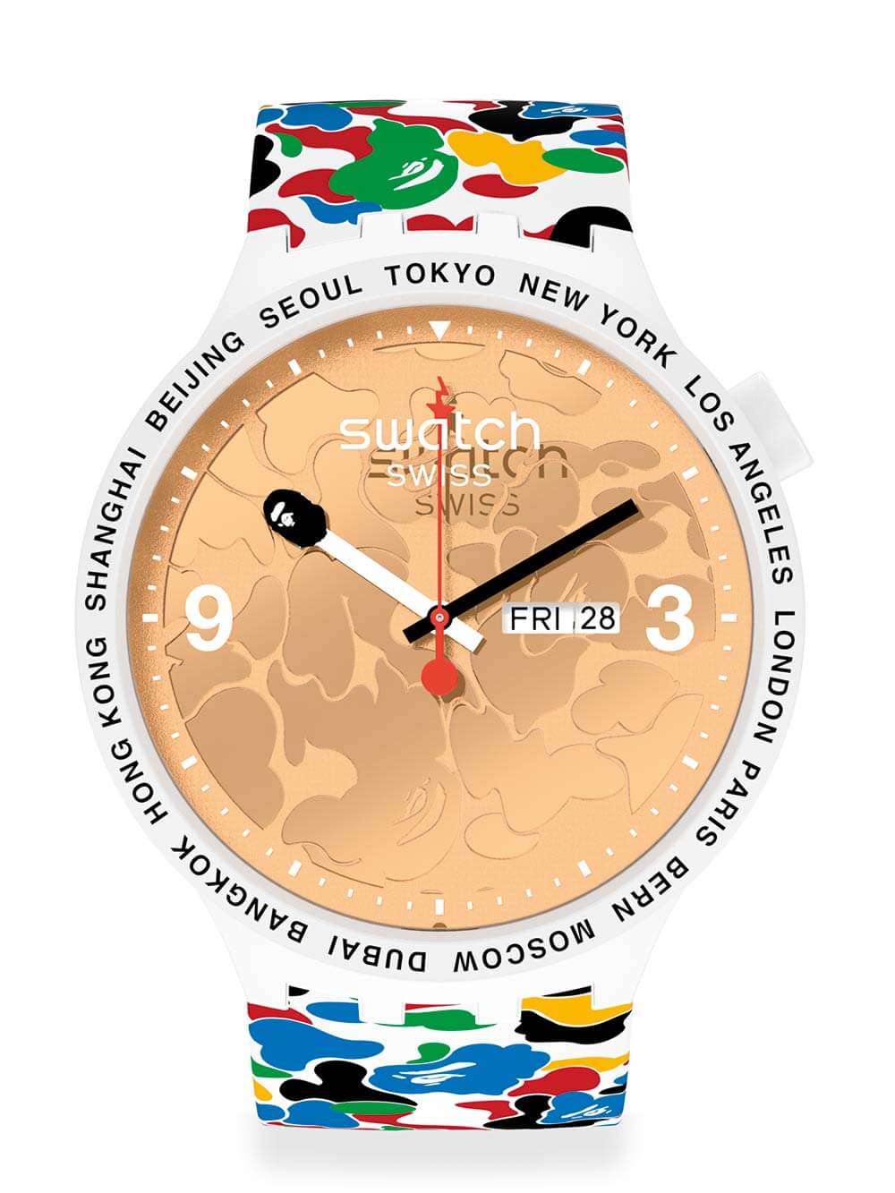 斯沃琪聯名Swatch X Bape 東京多迷彩版-復刻表