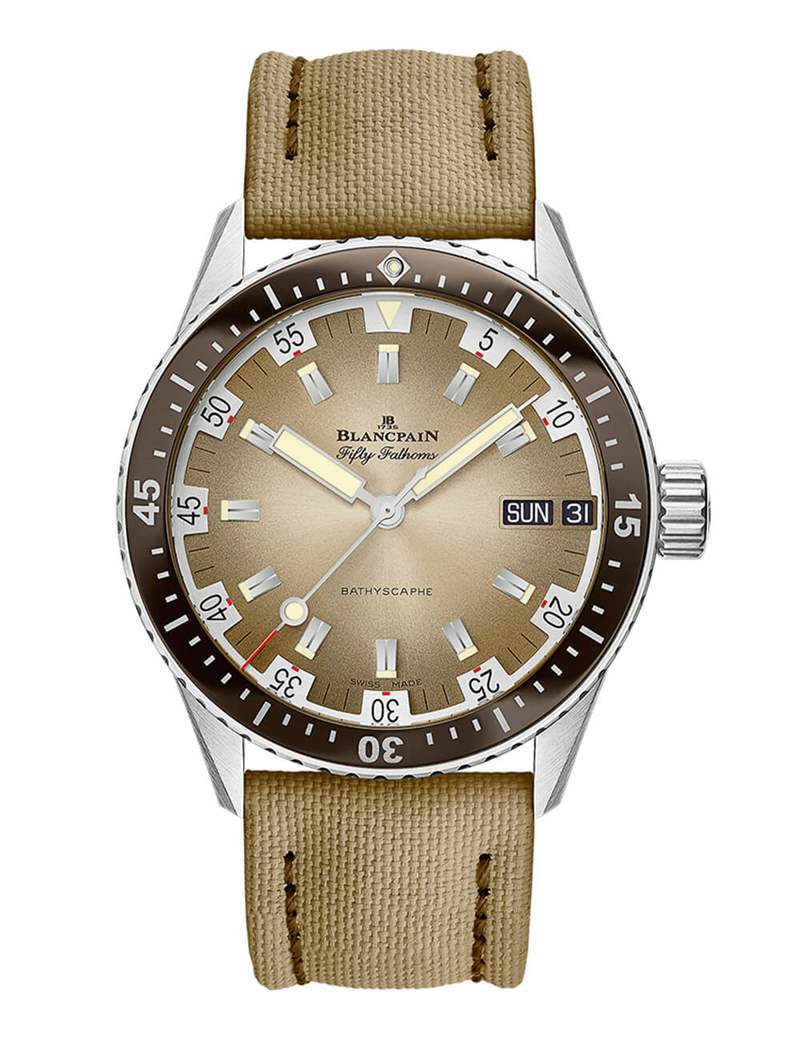 寶珀五十噚5052深海潛水艇Day Date Desert-復刻表