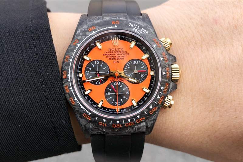 TW廠勞力士迪通拿碳纖維定制款細節(jié)評測