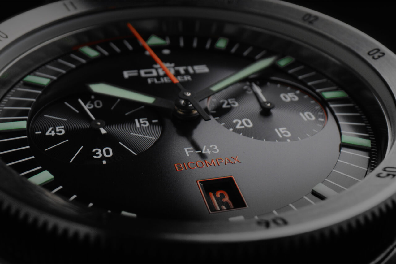 俄羅斯小眾手表富通Fortis Flieger F-43 Bicompax-復刻表