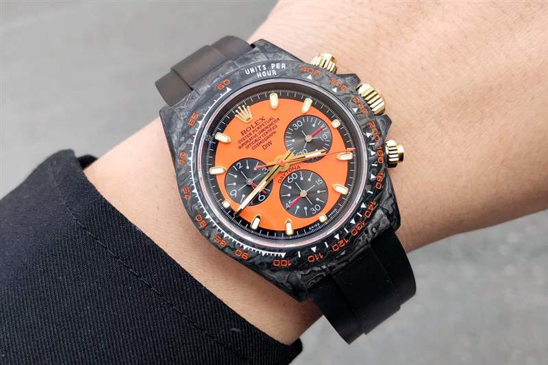 TW廠勞力士迪通拿碳纖維定制款細節(jié)評測