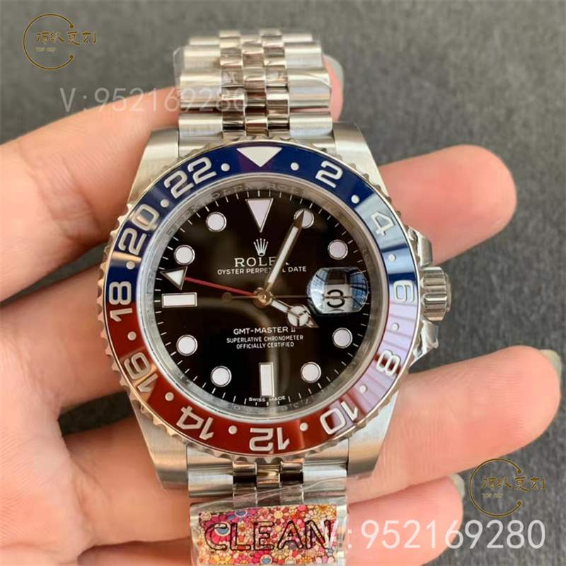 C廠(Clean廠)勞力士格林尼治可樂圈復(fù)刻表m126710對(duì)比正品怎么樣-復(fù)刻表