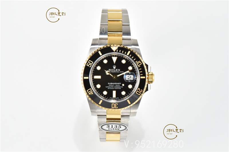 C廠Clean廠勞力士間金黑水鬼復刻表對比正品做工怎么樣-復刻表