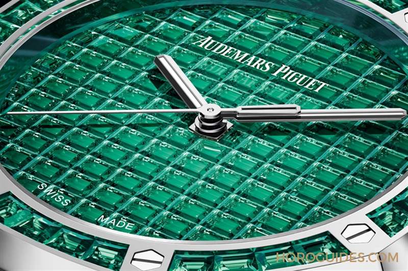 10種寶石上陣！款款都是主角｜愛彼皇家橡樹系列自動上鏈腕表白金款-復刻表