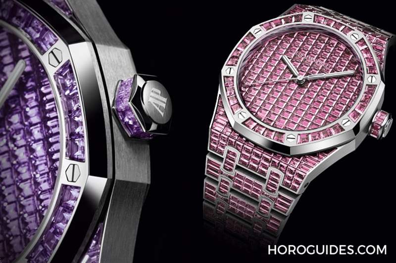 10種寶石上陣！款款都是主角｜愛彼皇家橡樹系列自動上鏈腕表白金款-復刻表